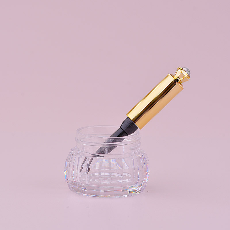 5ml Cream Jar Eye shadow Eyeliner Jar With Brush I121