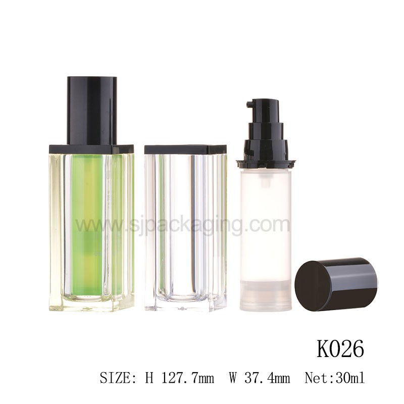 Square Shape Airless Bottle K026