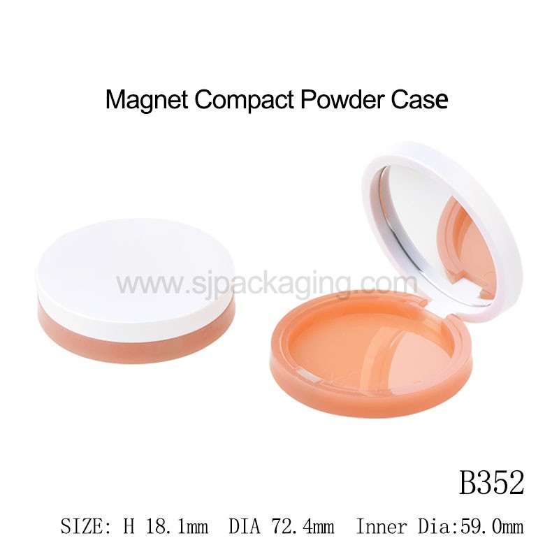 Magnet Round Shape Compact Powder Case Inner Dia 59mm B352