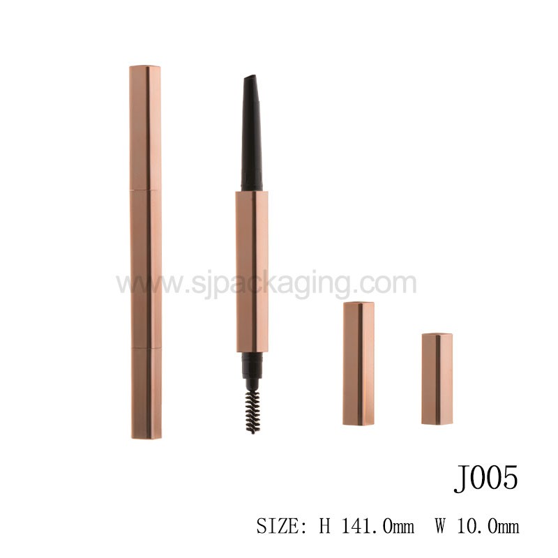 Slim Square Shape Eyeliner Eyebrow pencil with brush J005