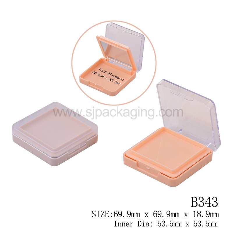 Square Shape  Compact Powder Case Inner Dia 53.5mm B343