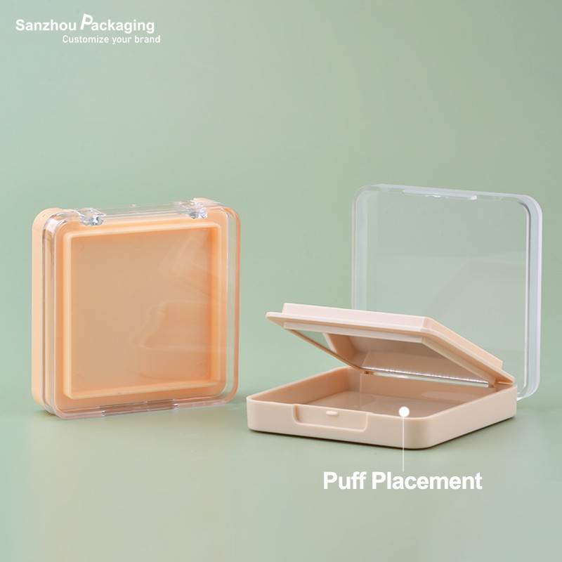 Square Shape  Compact Powder Case Inner Dia 53.5mm B343