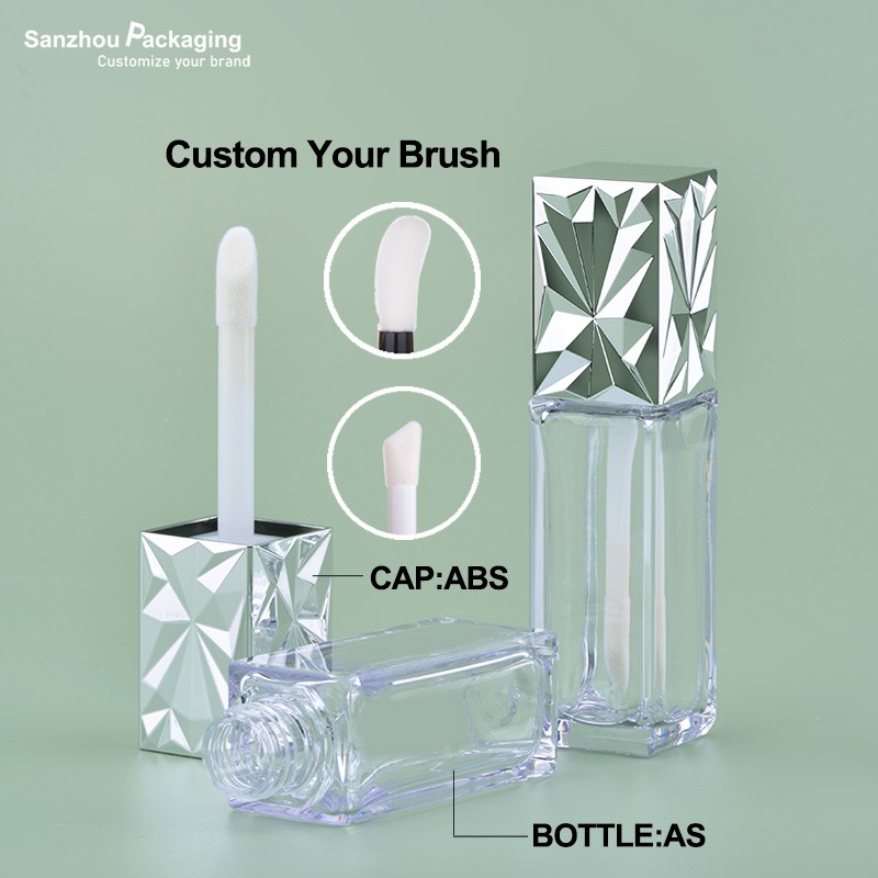 28ml Square Shape Foundation Bottle With Brush L095