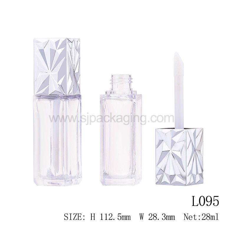 28ml Square Shape Foundation Bottle With Brush L095
