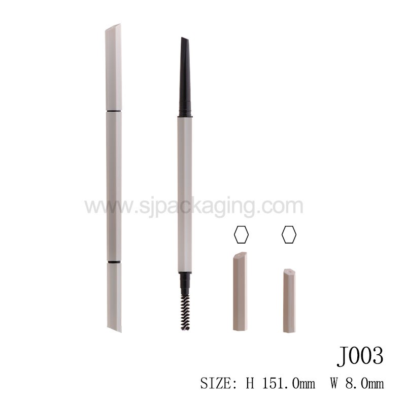 2in1 Slim Hexagon Shape Eyebrow Tube J003