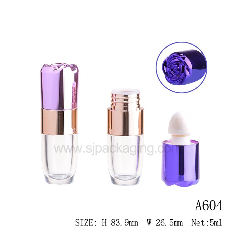 Flower Shape Round Bottle Lip gloss Tube 5ml  A604