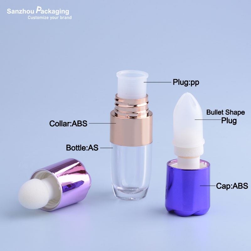 Flower Shape Round Bottle Lip gloss Tube 5ml  A604